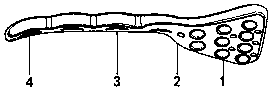 Internal anterior pelvic ring fixation plate