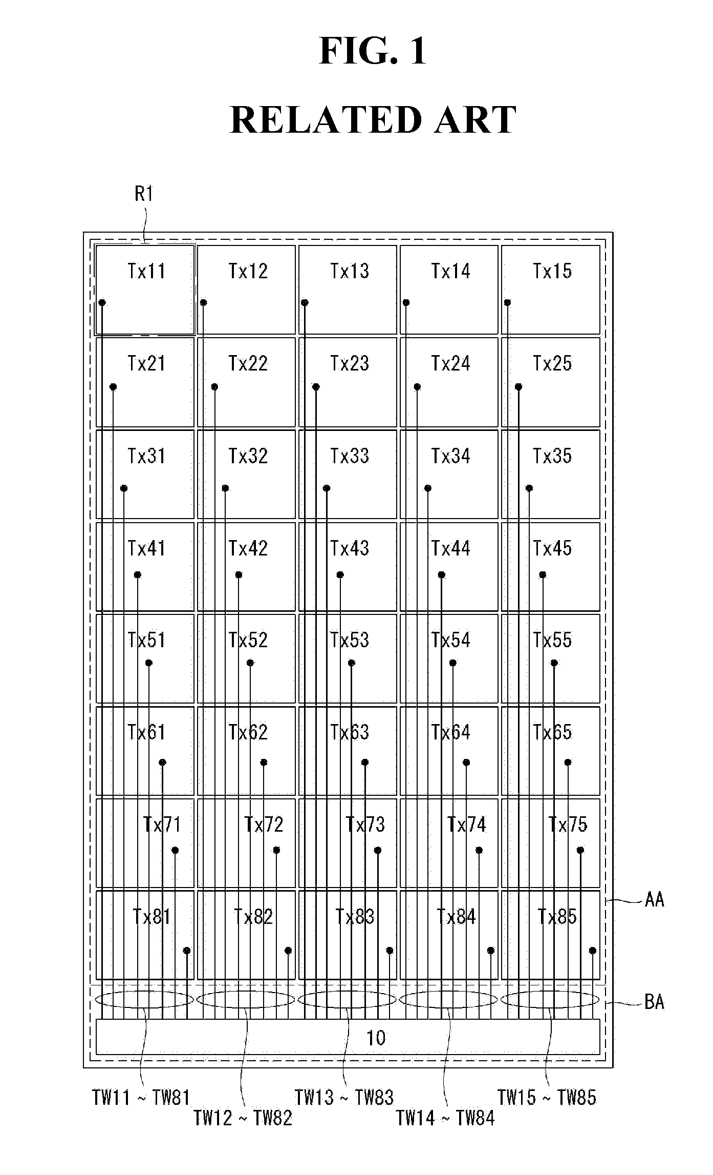 Touch sensor integrated type display device