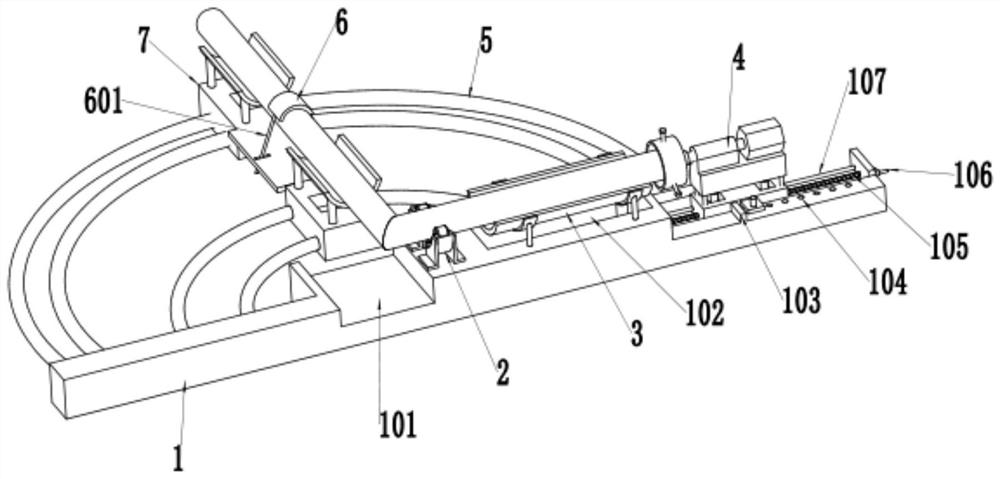 Steel pipe welding auxiliary device