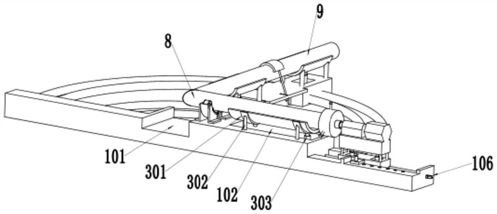 Steel pipe welding auxiliary device