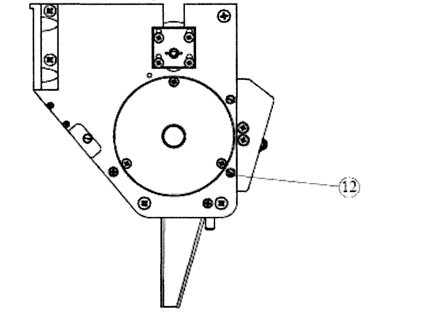 Cereal seed sowing device with detachable elastic rotating seed protection device