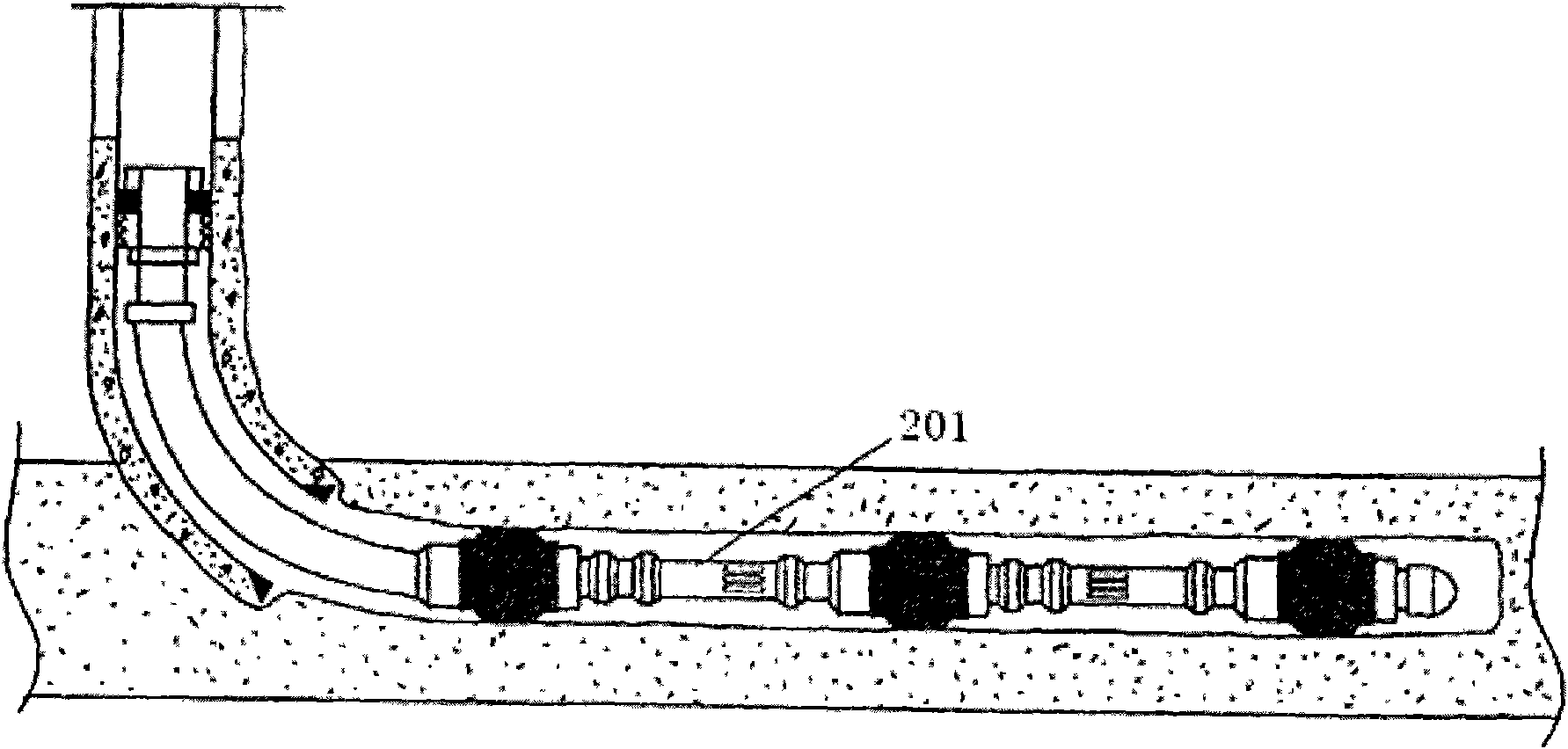 Well completion technique for efficiently controlling pressure and retaining water cone of horizontal well