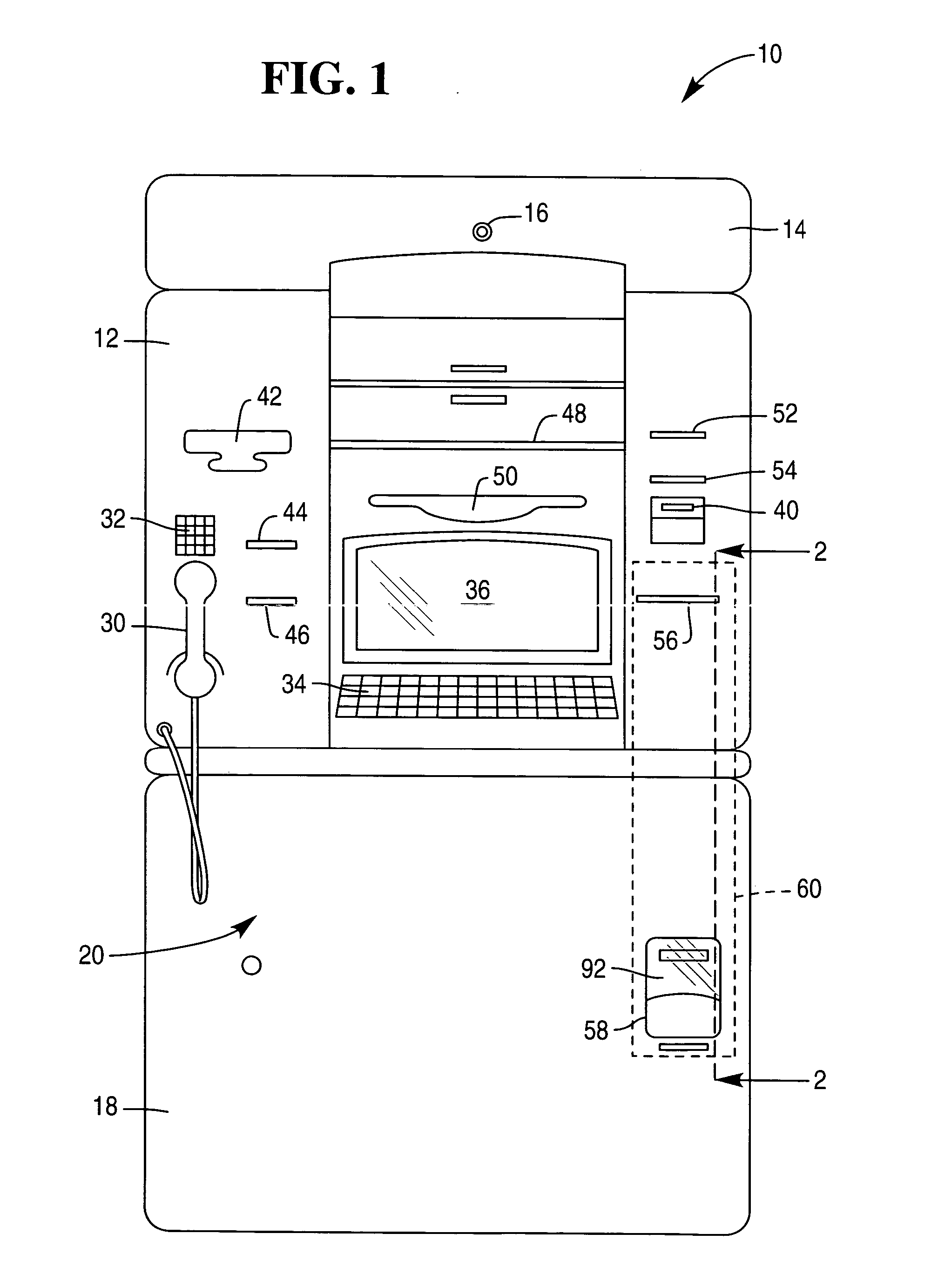 Cheque deposit at a self-service terminal