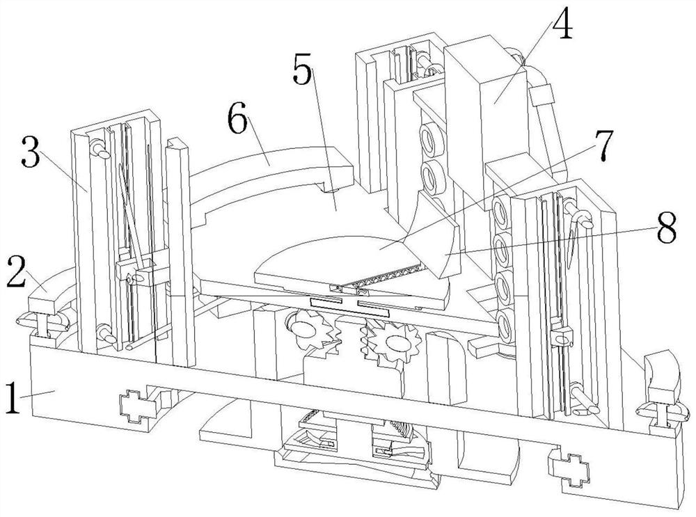 Improved auxiliary device for mounting ship stern shaft tube