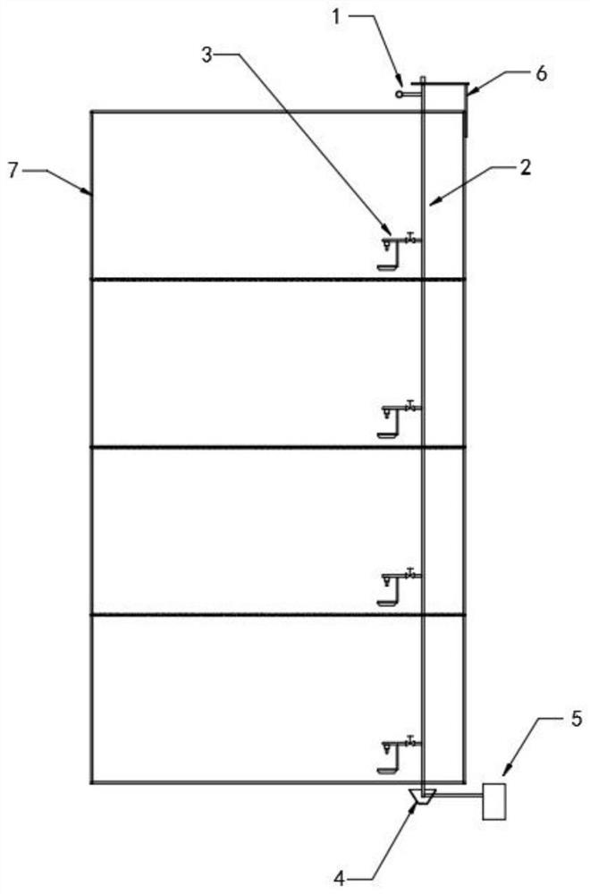 Improved device for large-stack brooding coop waterline