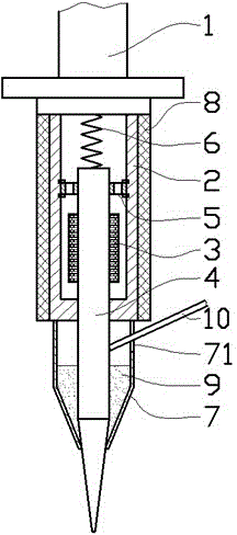 Press-welding type electric soldering iron