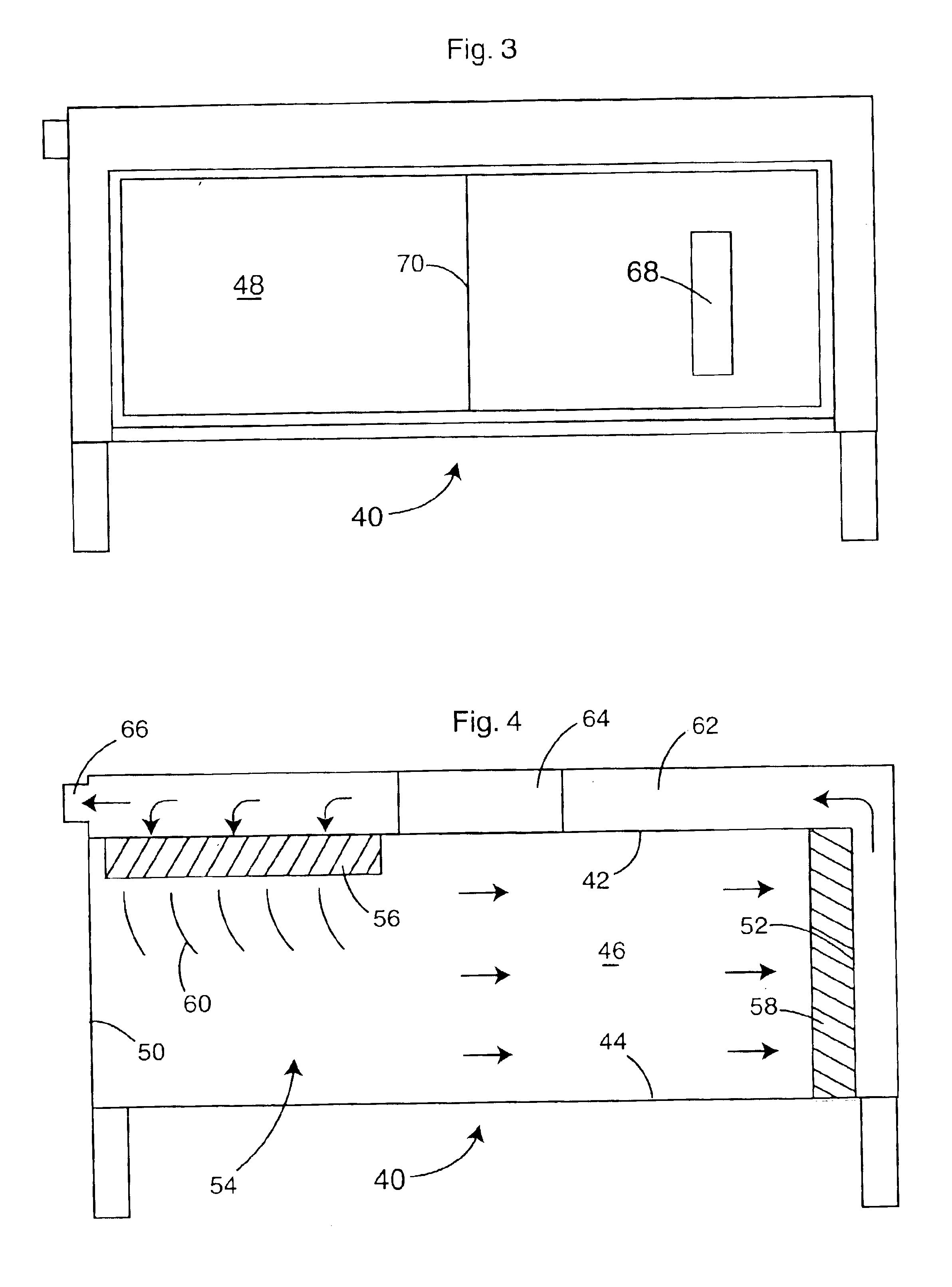 Lateral-flow biohazard safety enclosure