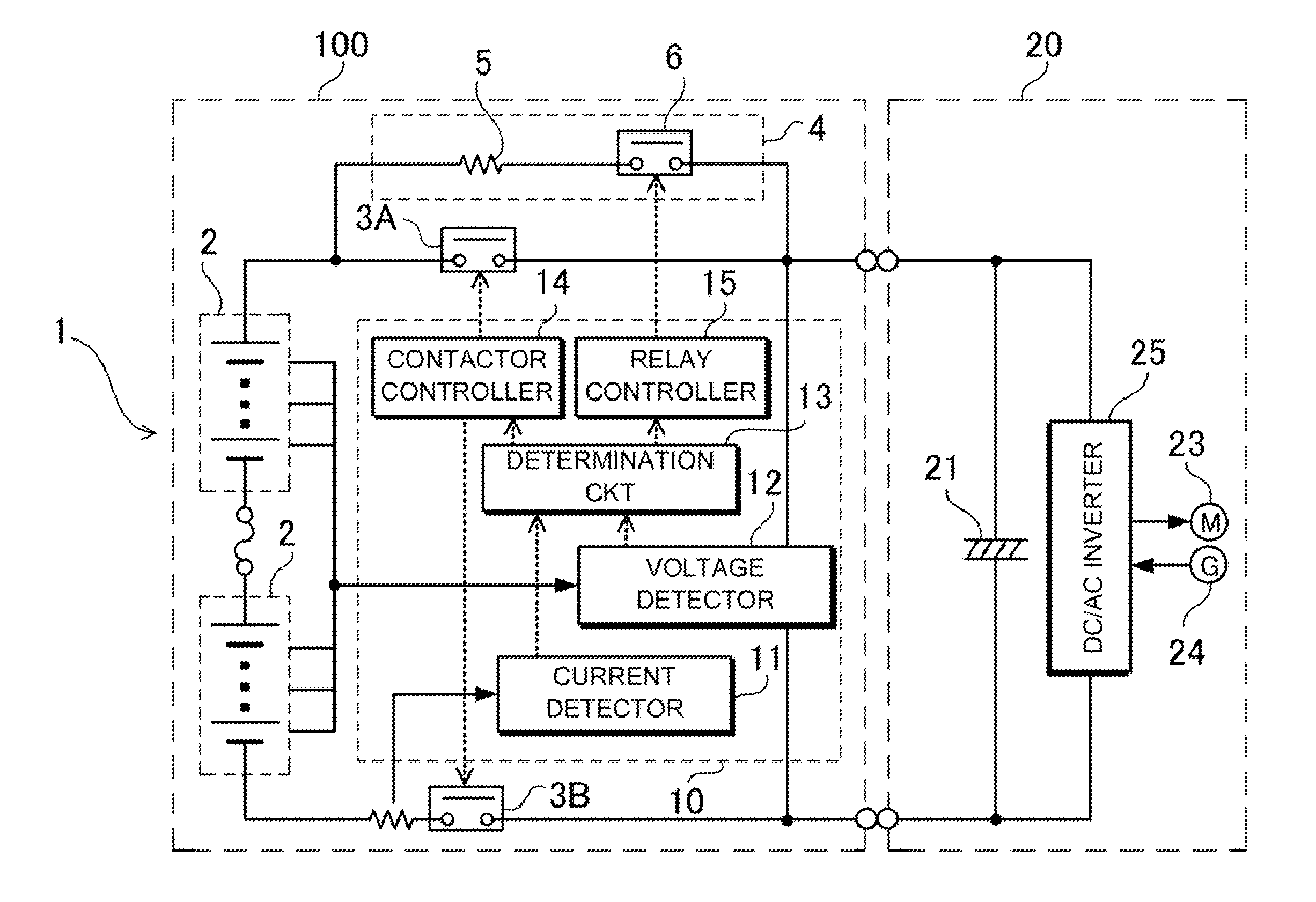 Power supply device and method for detecting non-contact state of load connected to power supply device