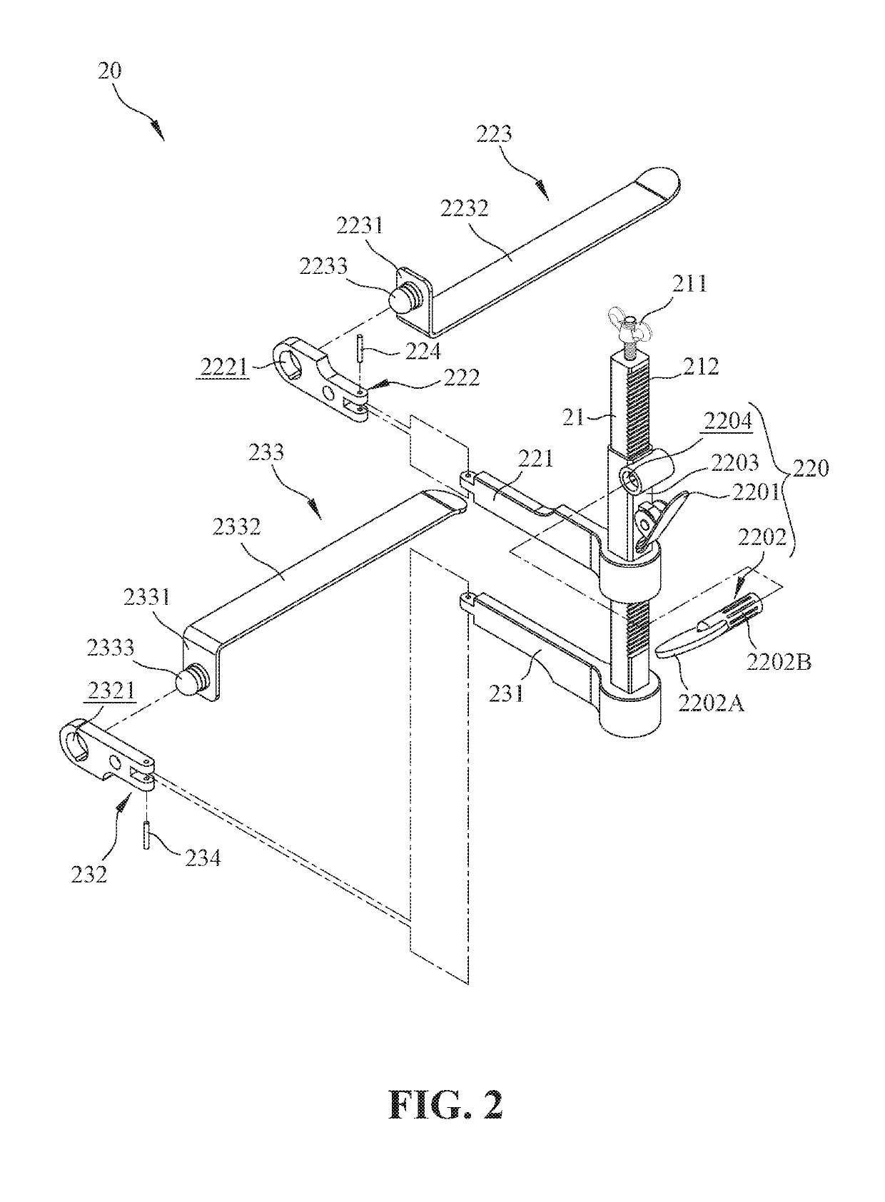 Device of automatic mechanical wound opener for head and neck surgery