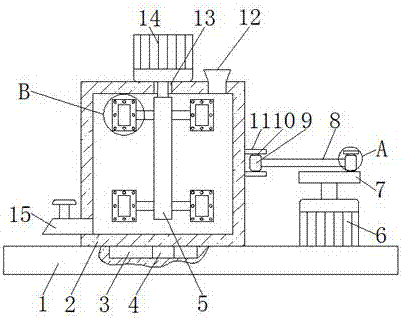 A weaving dye mixing device