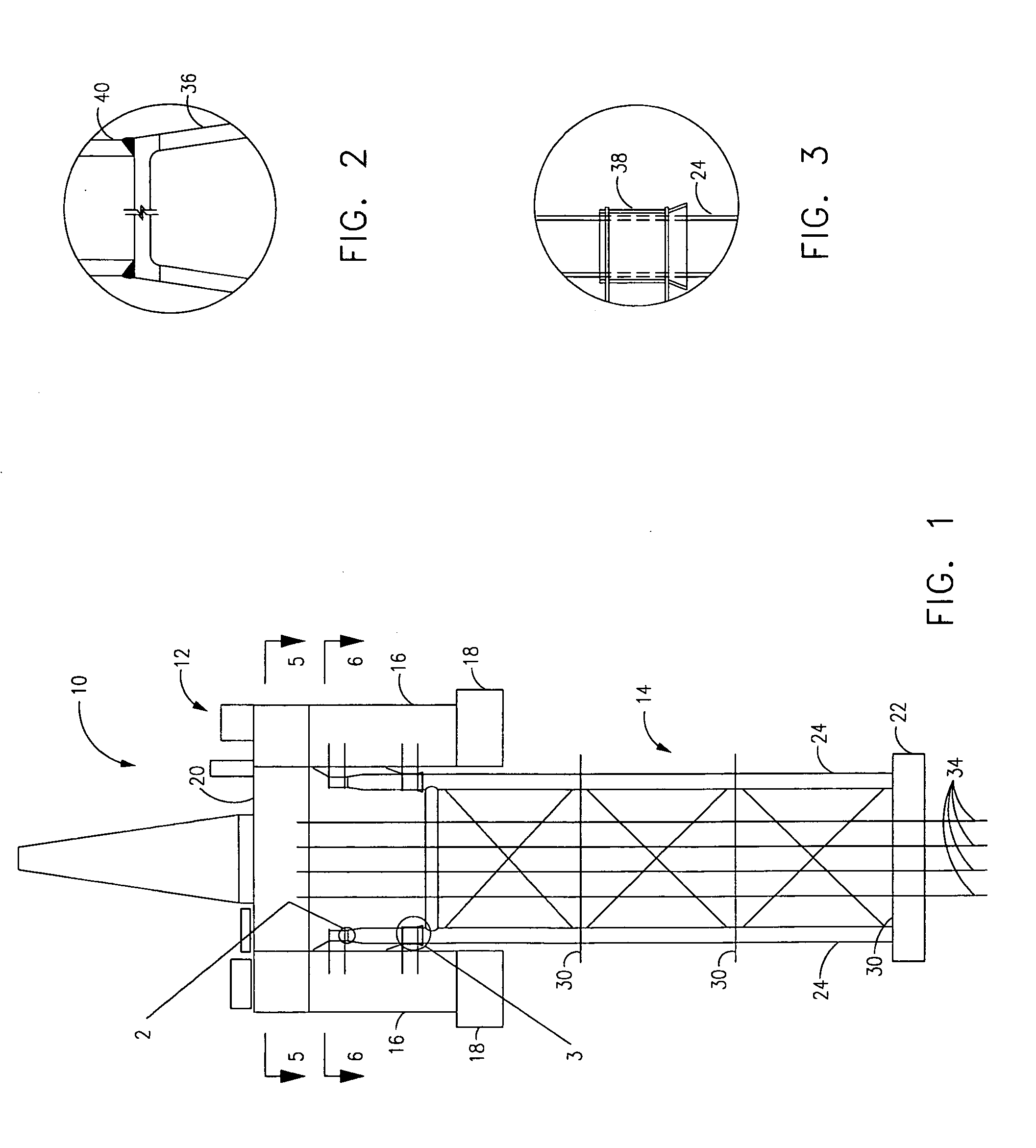 Truss semi-submersible offshore floating structure