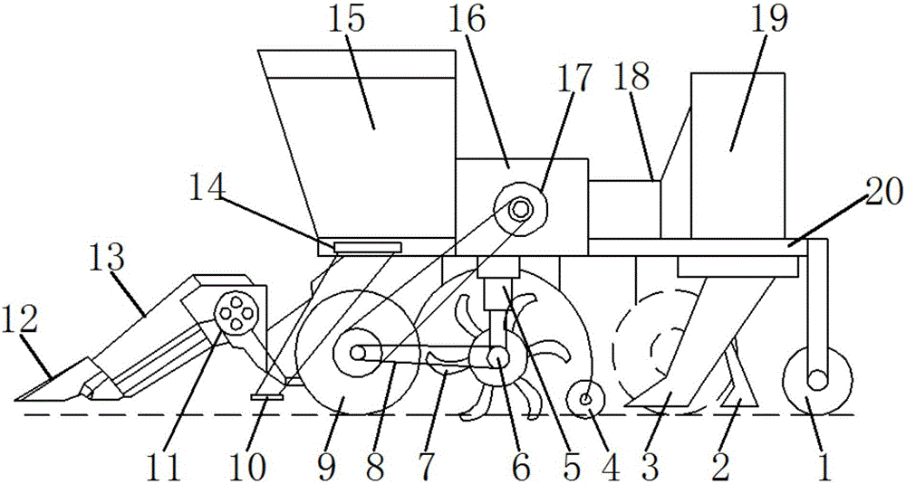 Agricultural rotary tillage sowing machine