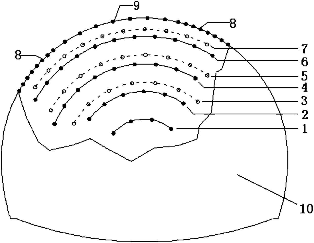 A wall-mounted surrounding rock section blasting excavation method for tunnels in karst areas