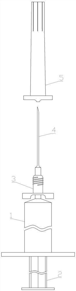 Anti-stabbing syringe and self-destruction method thereof