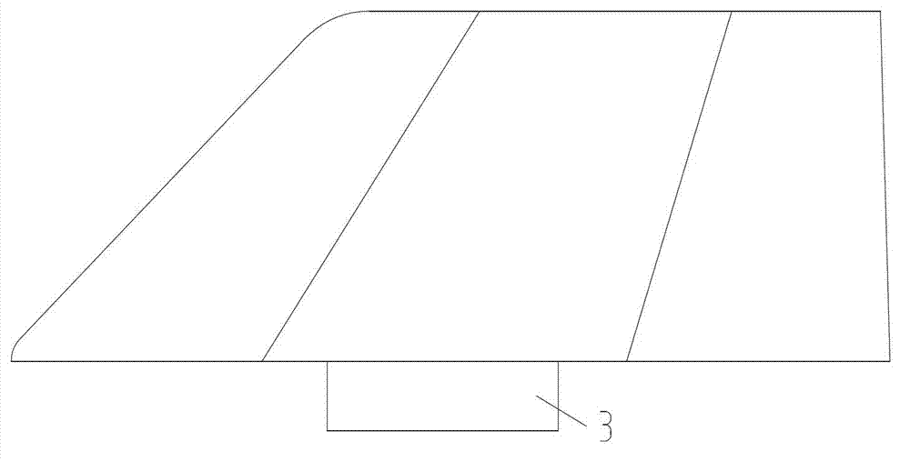 Processing method of nonmetal special-shaped rudder sheet and clamp for processing