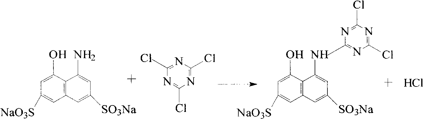 X-type active light-resistant red azo dye and preparation method thereof