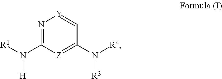 Diamino-pyridine, pyrimidine, and pyrazine modulators of the histamine H4 receptor