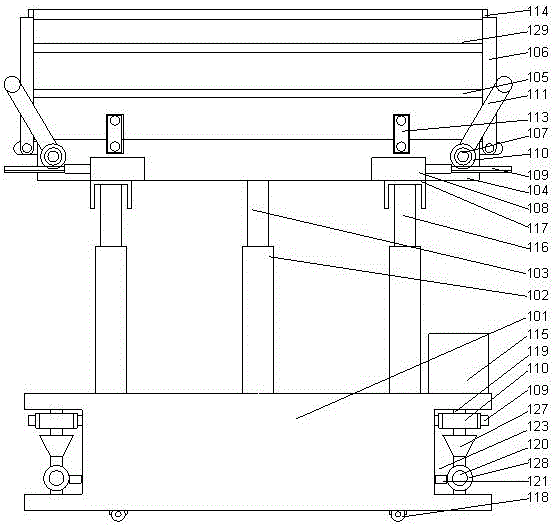 Electric power overhaul equipment lifting device