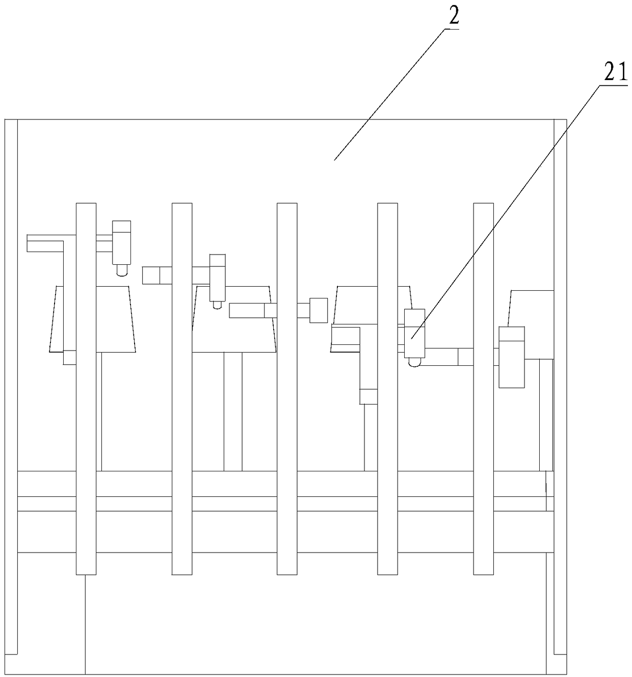 Multi-station continuous stamping automatic assembly line mechanism