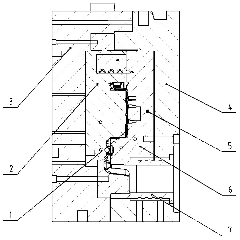 Gearbox casing die-casting die