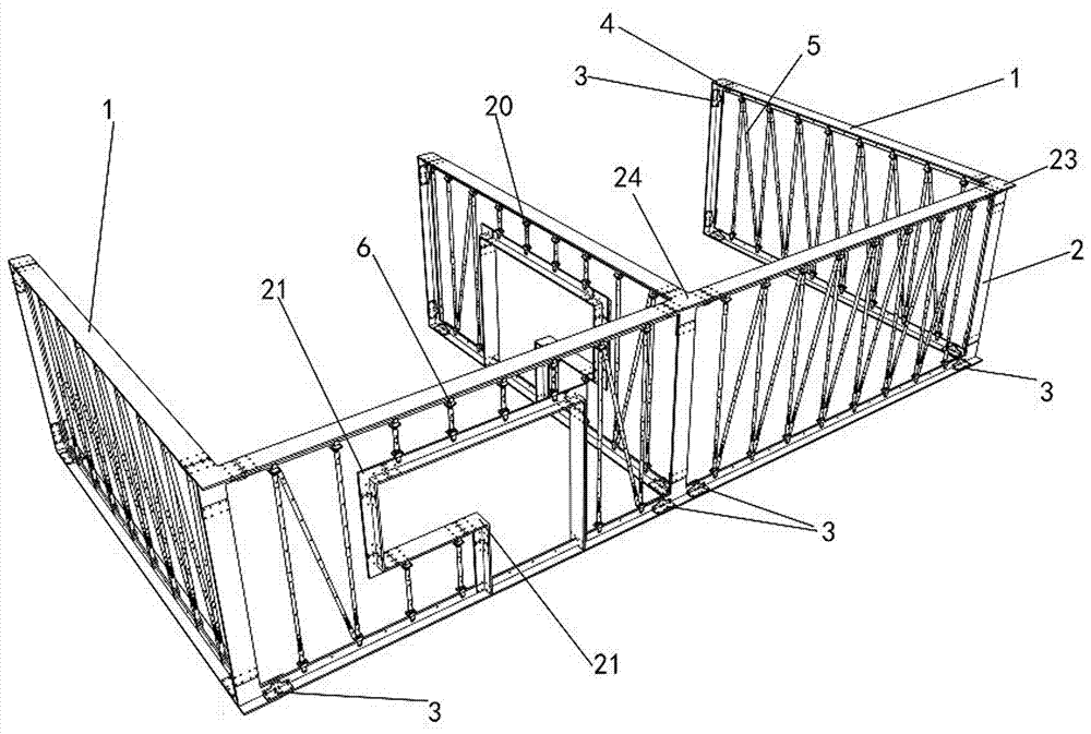 Multi-connecting assembling type partition wall system capable of insulating sound and heat