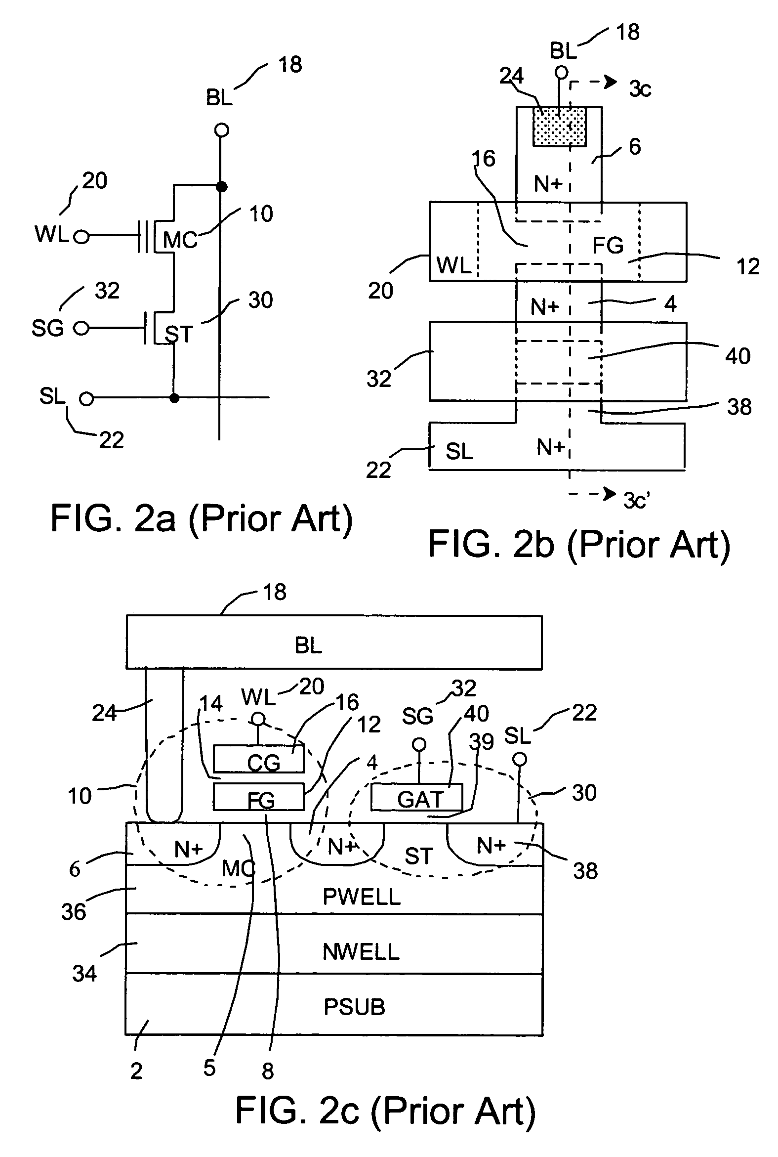 Novel monolithic, combo nonvolatile memory allowing byte, page and block write with no disturb and divided-well in the cell array using a unified cell structure and technology with a new scheme of decoder and layout