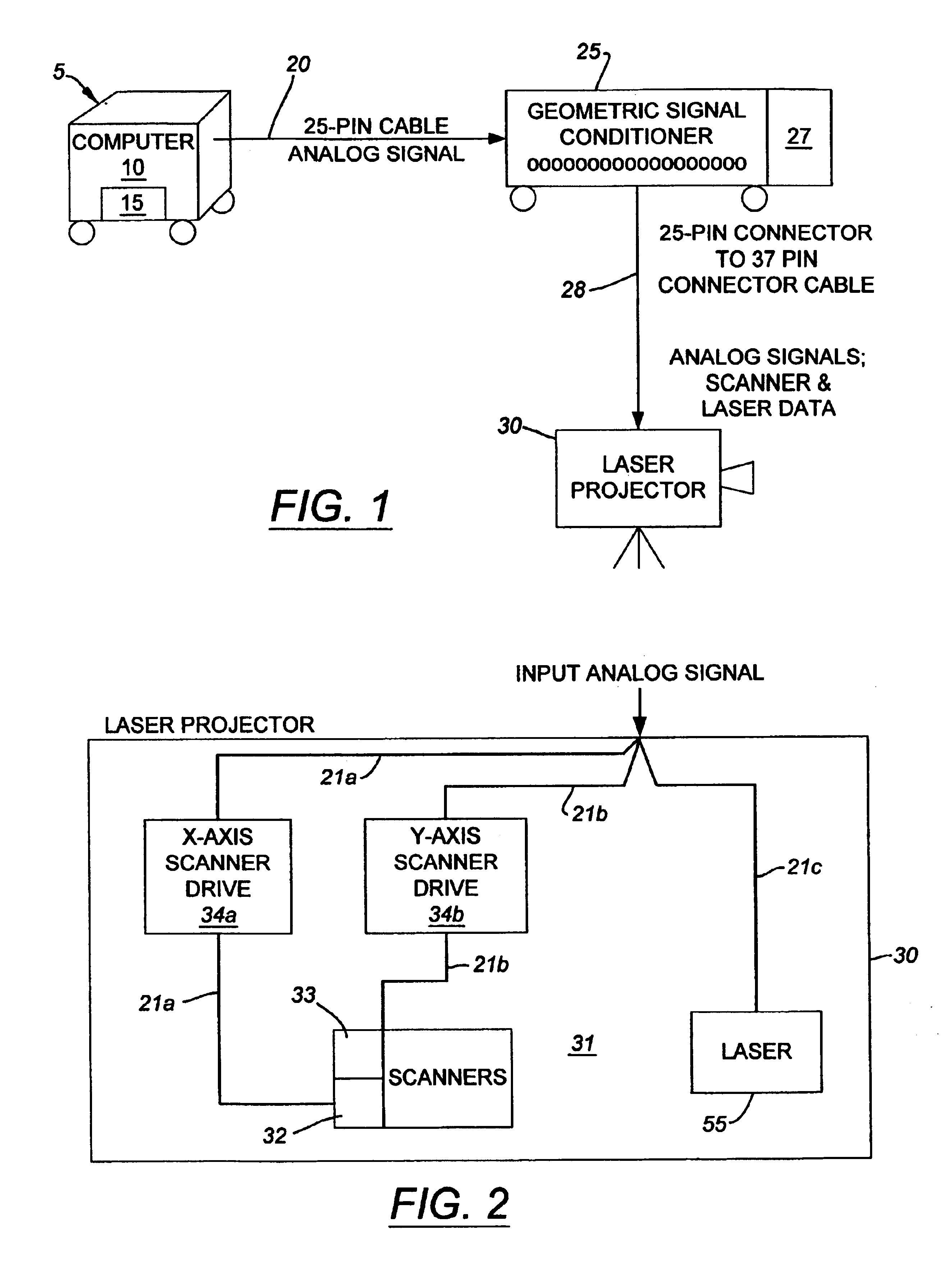 System for projecting light on a work surface to produce an image for tracing