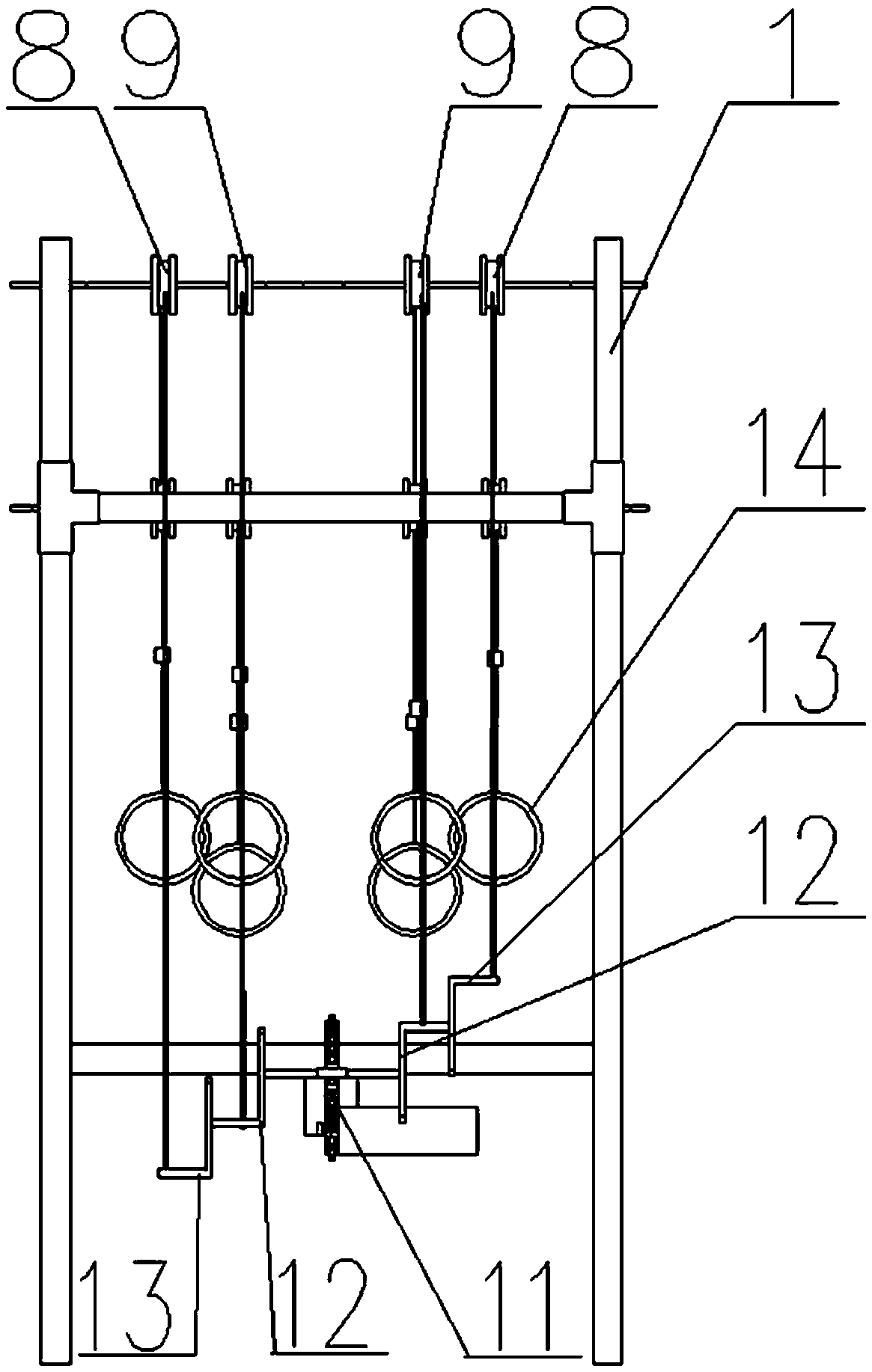 Exercising device for preventing amyotrophy of paralytic