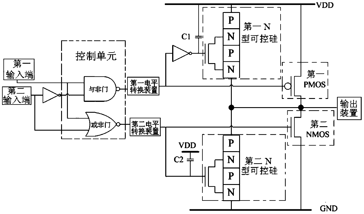 A switch circuit device and a drive circuit