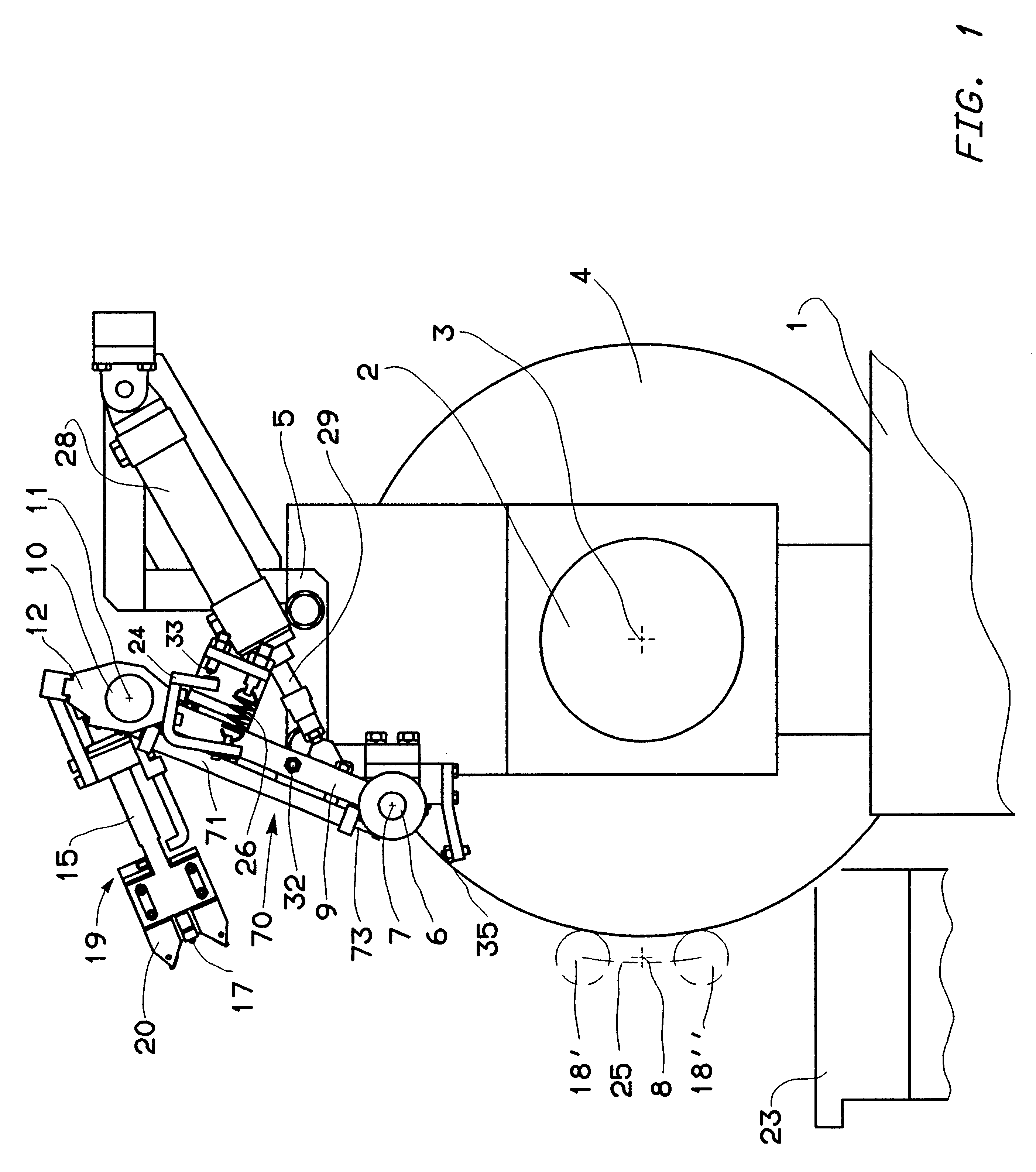 Apparatus for the in-process dimensional checking of cylindrical parts