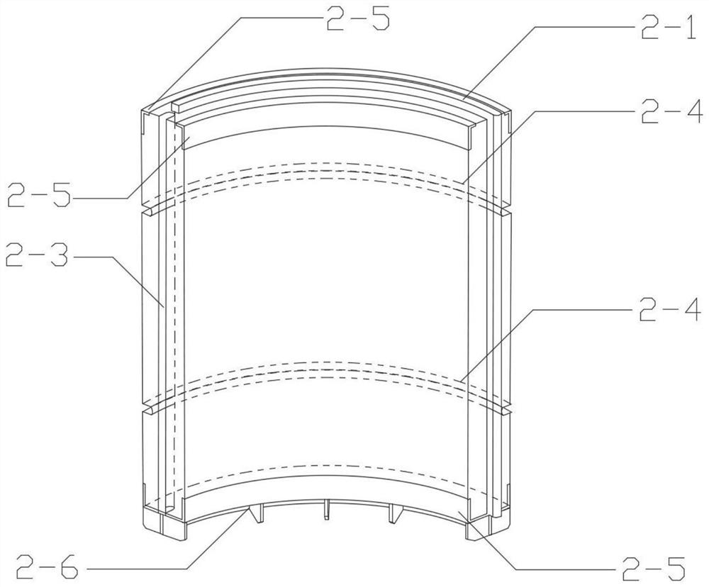 A combined structure with hollow piles on the periphery of existing piles and its construction method