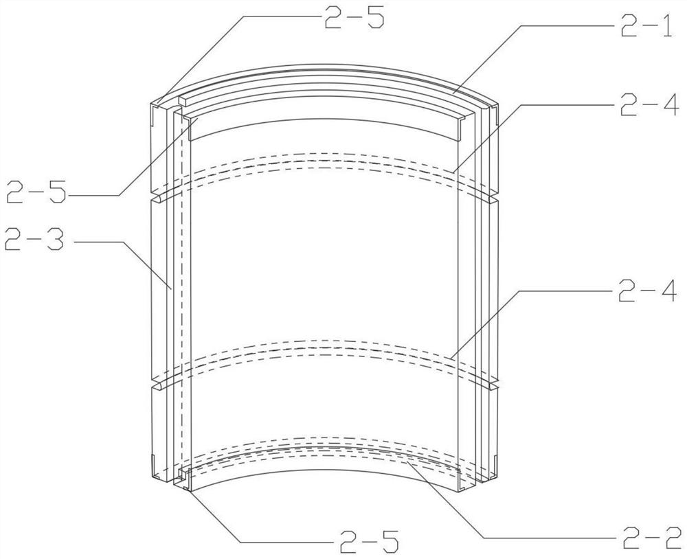 A combined structure with hollow piles on the periphery of existing piles and its construction method