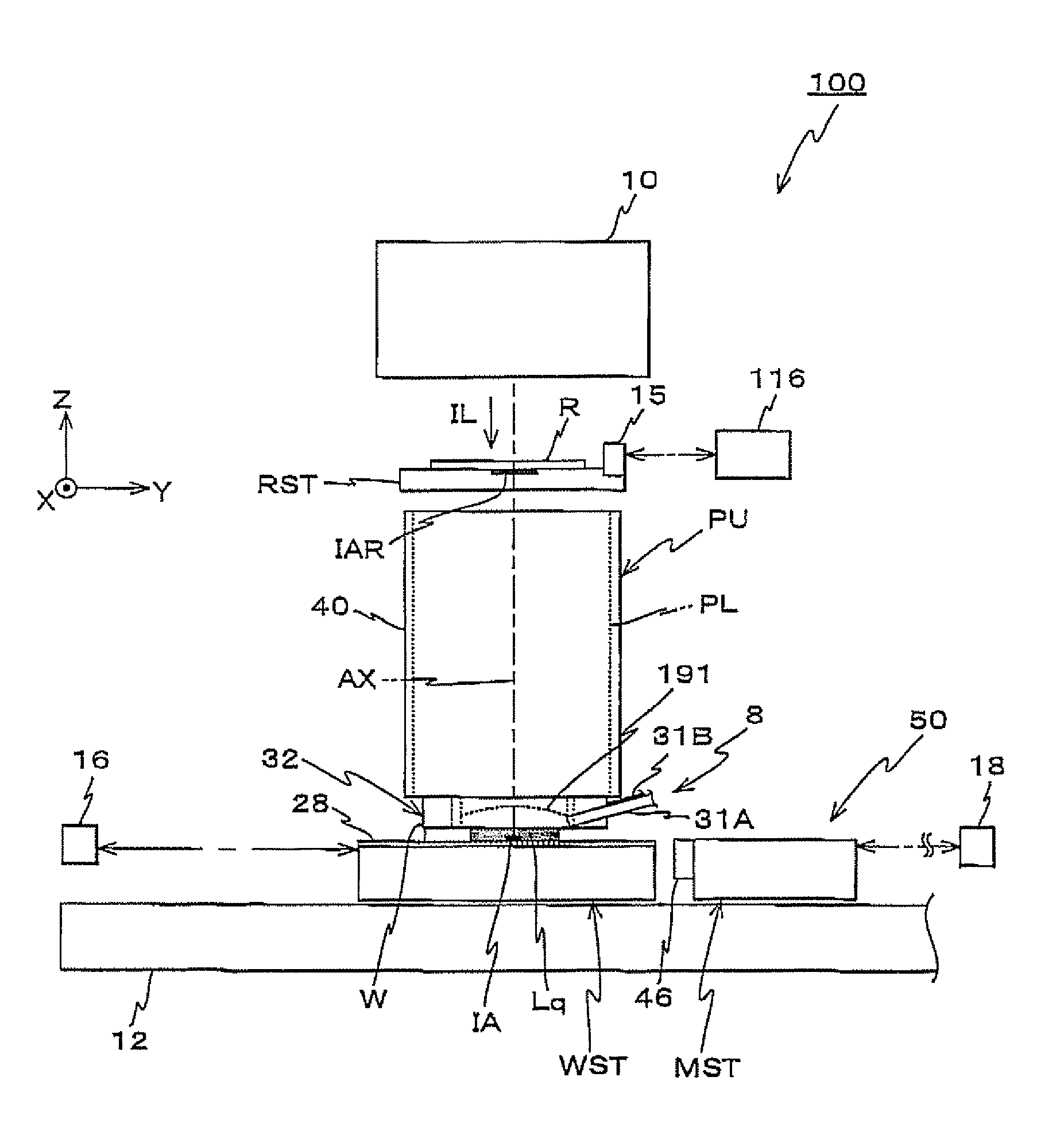 Detection device, movable body apparatus, pattern formation apparatus and pattern formation method, exposure apparatus and exposure method, and device manufacturing method