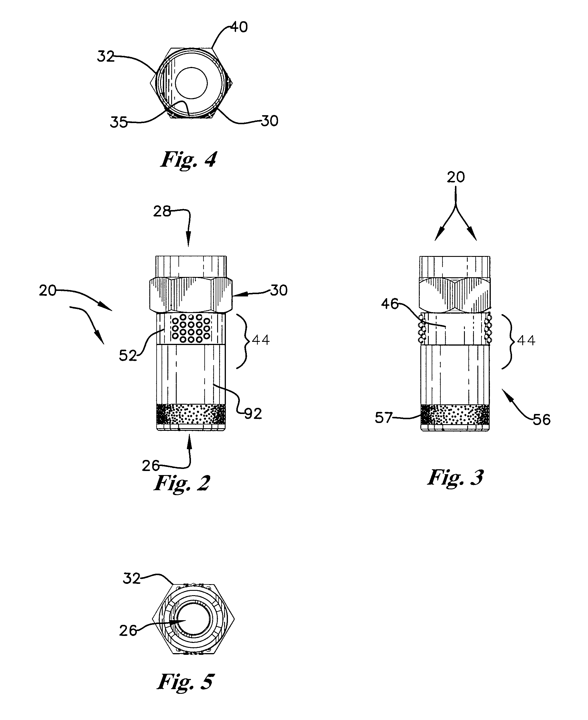 Sealed compression type coaxial cable F-connectors