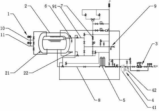 Independent liquefied natural gas supply device