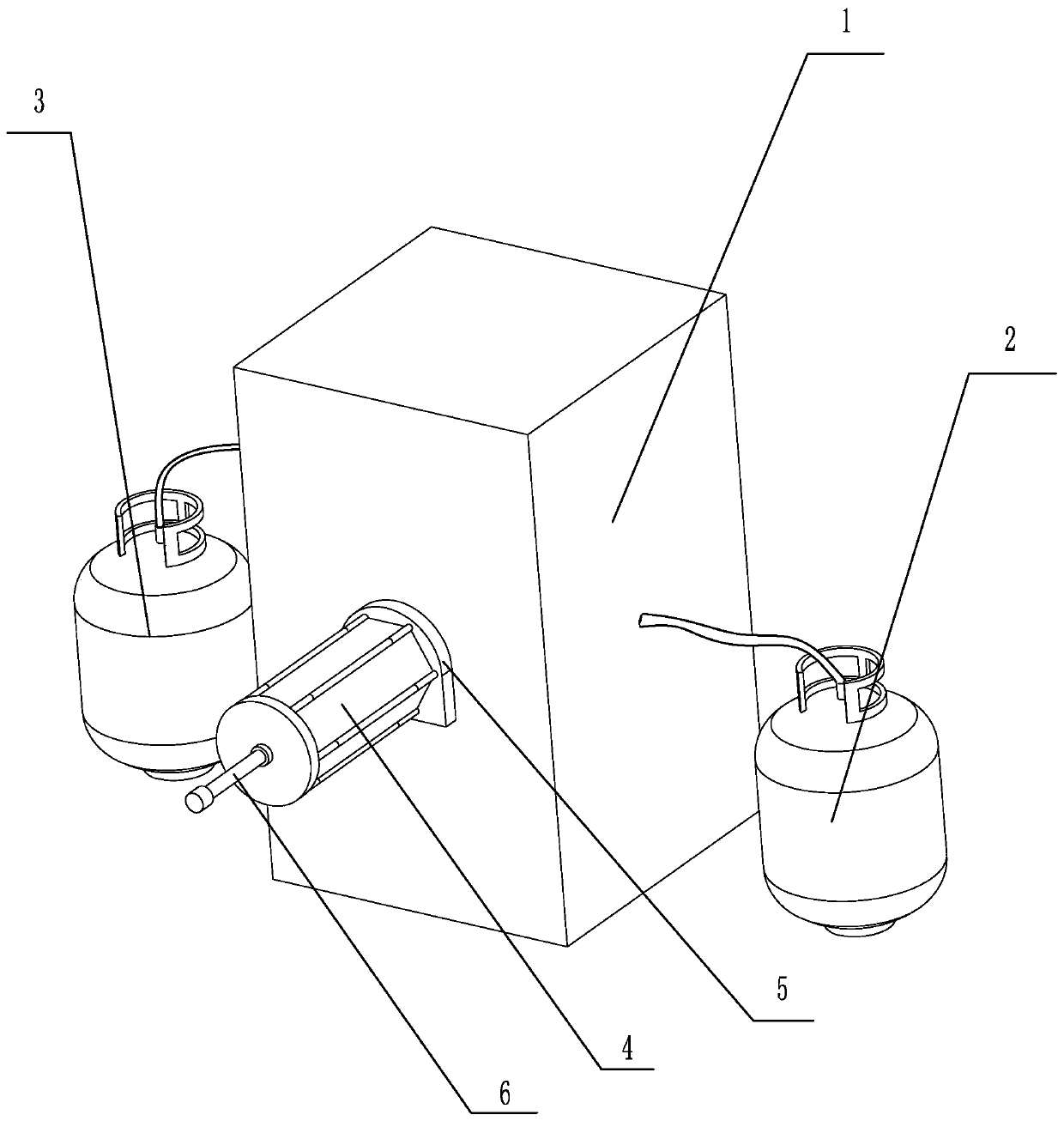 Small animal anesthesia experiment box with fixing device