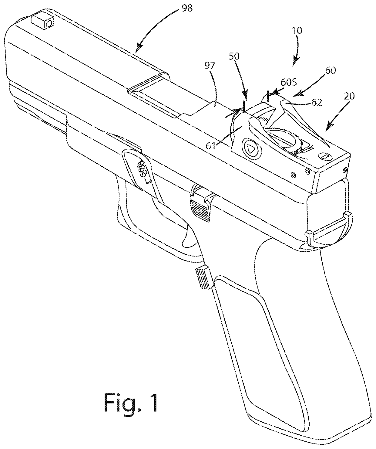 Open frame sight system