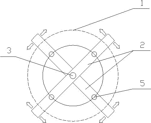 Fixing device for soil pressure gauge