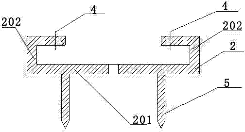 Fixing device for soil pressure gauge