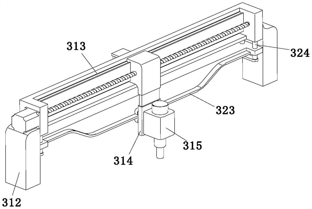 Automatic cutting, drilling and stamping integrated device for automobile buckles