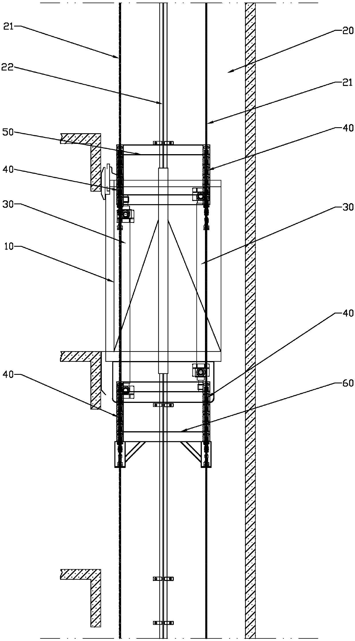 Lift-car self-propelled elevator and control method thereof