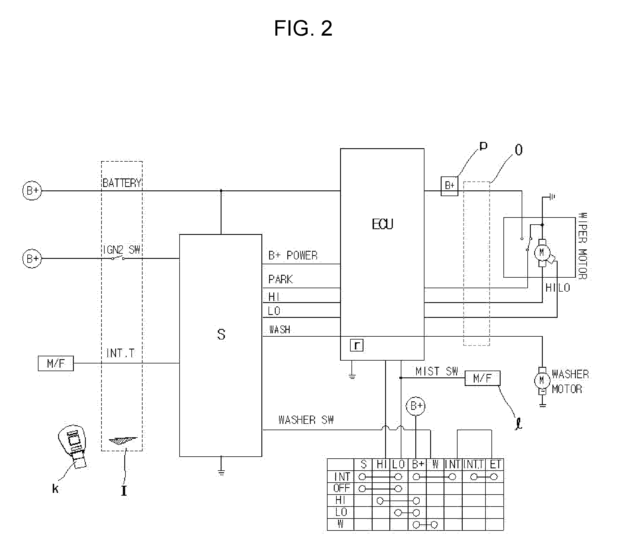 Intelligent wiper control system for vehicle