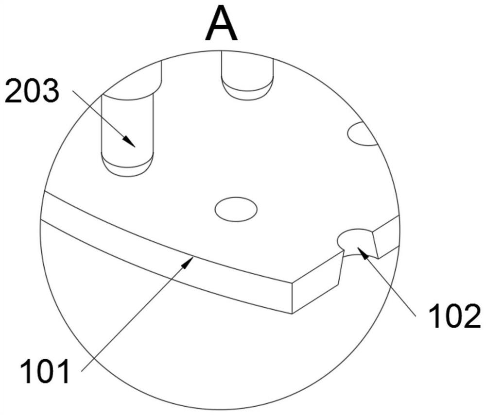 Driving rotary sludge scraping device of filtered sludge treatment system