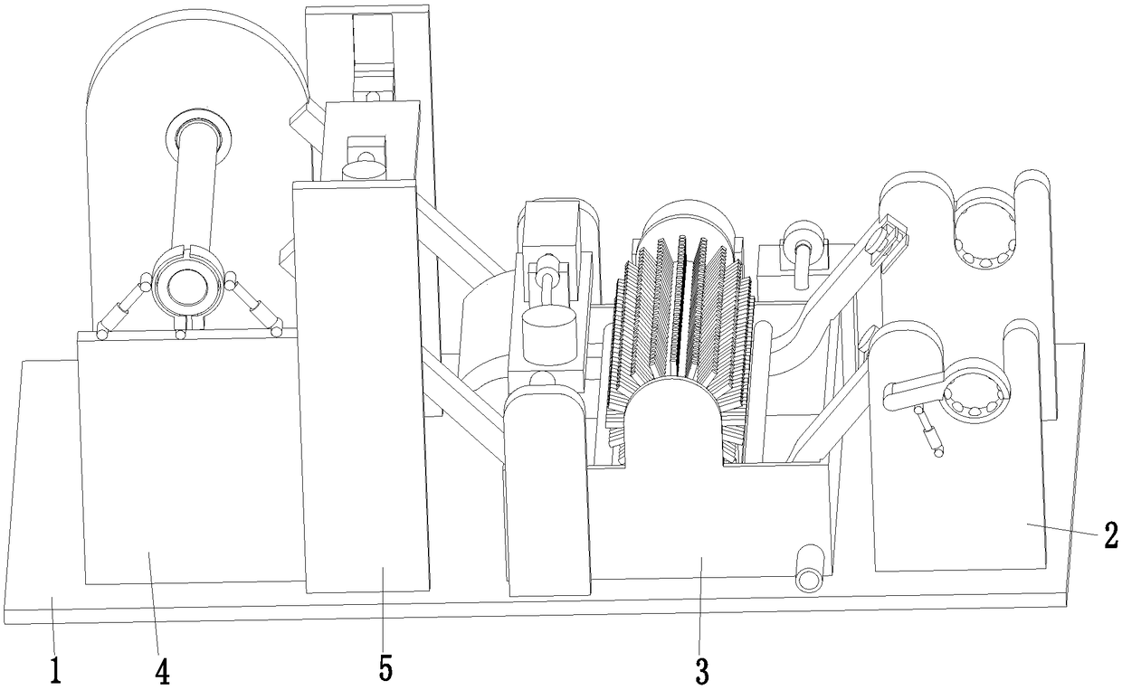 Automatic processing line for textile fabric and automatic processing technology for textile fabric