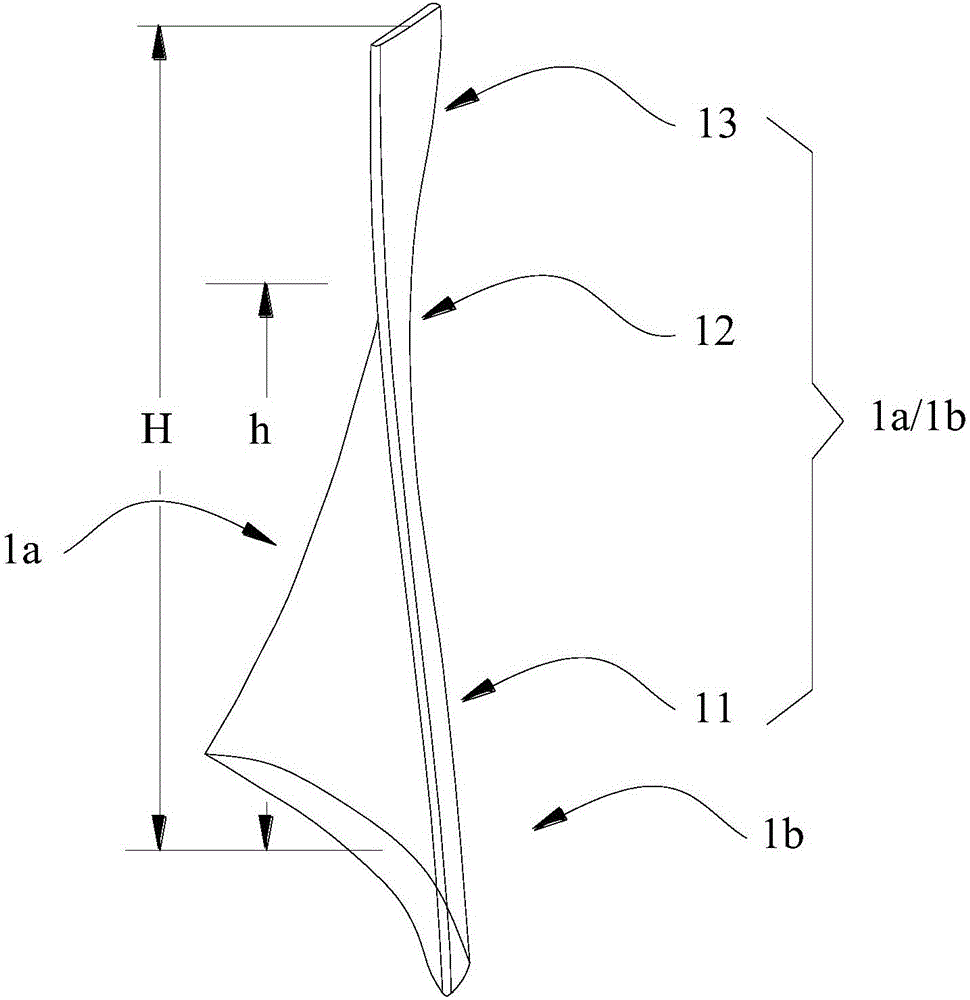 Compressor rotor blade meeting both pneumatic and strength requirements