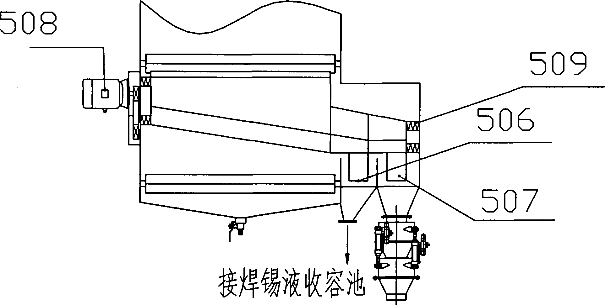 Automatic disassembly and recovery device for electronic components of waste printed circuit board