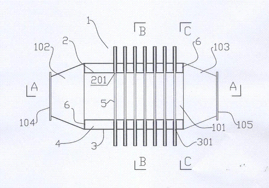 Ultraviolet fluid processor with double-layer cavity wall structure