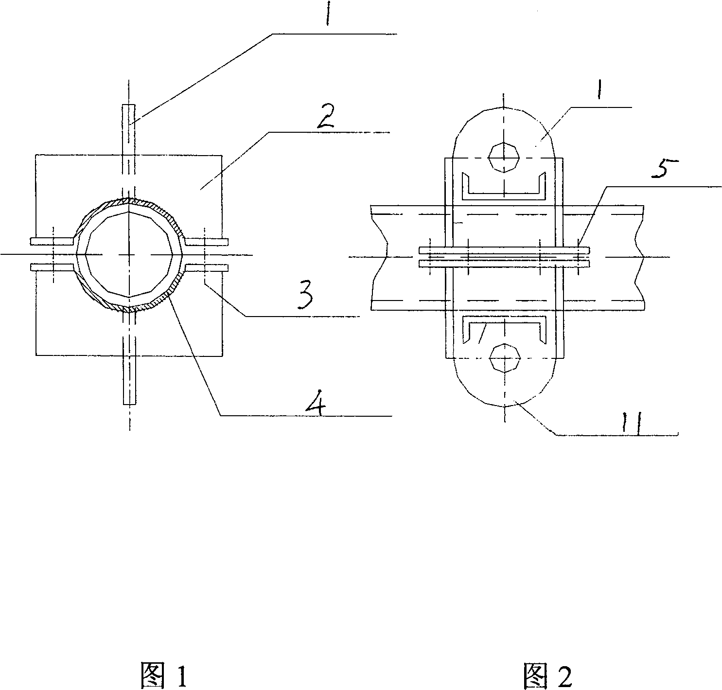 Truss type spud leg single slice lifting slings