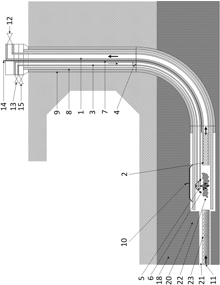 Withdrawal well equipment for underground coal gasification process and application of withdrawal well equipment