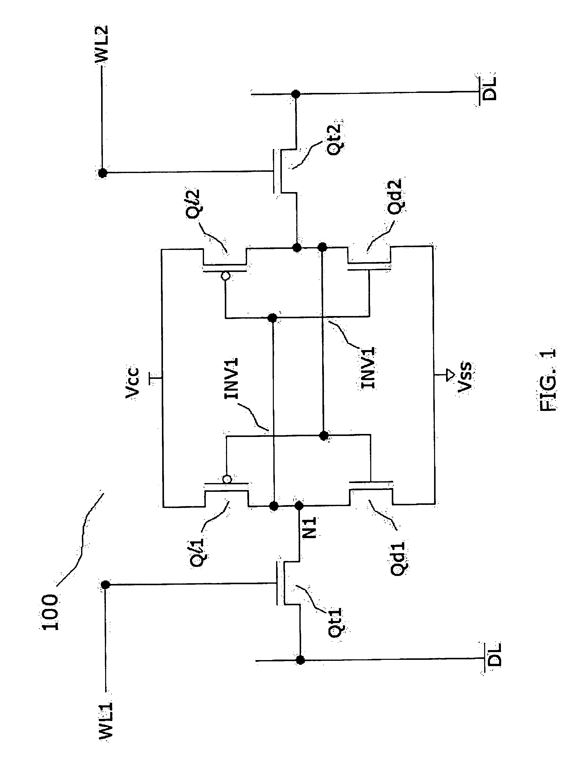 Compact SRAM cell with FinFET